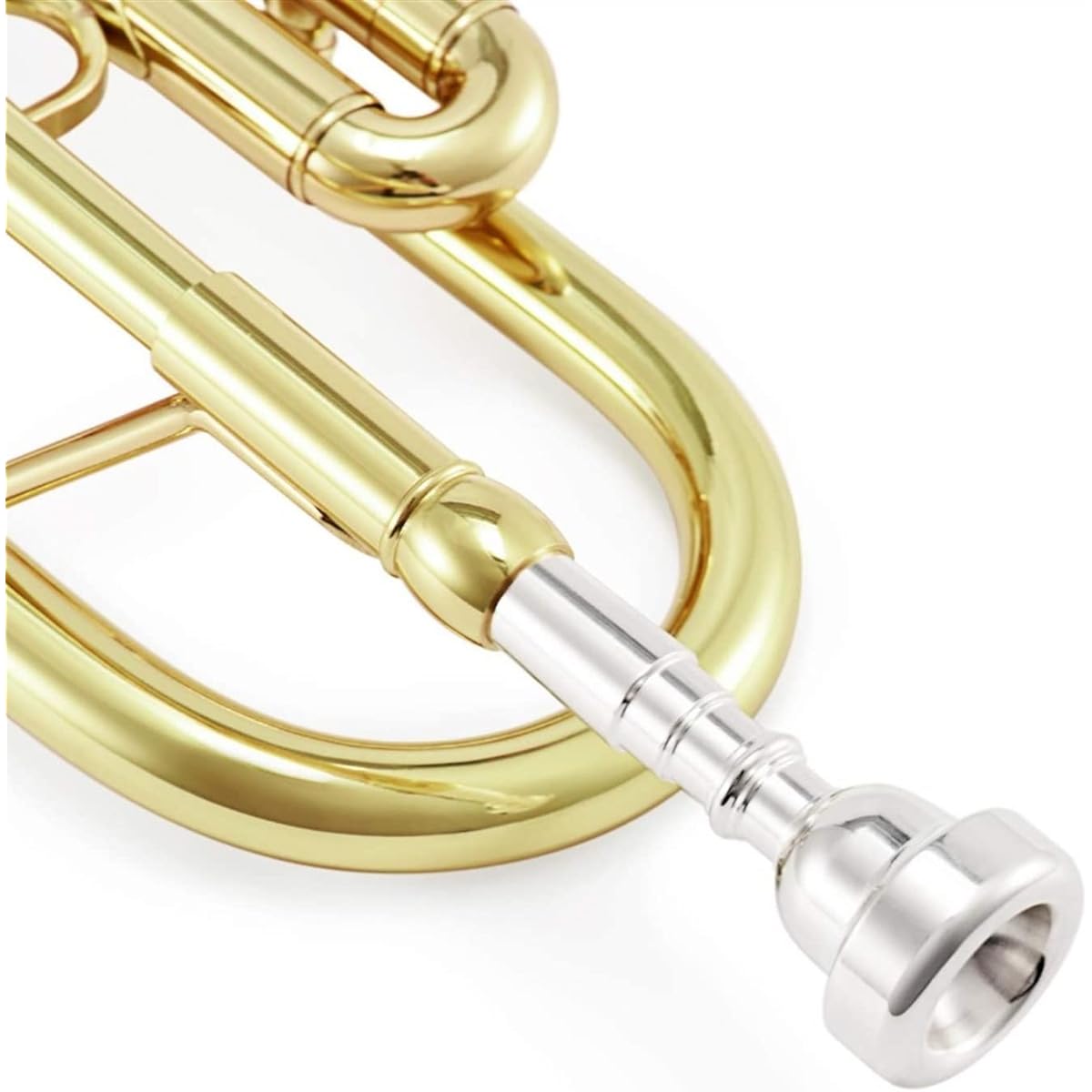 Professional Trumpet Imported Brass Gold Trumpet Digital Mechanical Welded Pipe Musical Brass Instrument