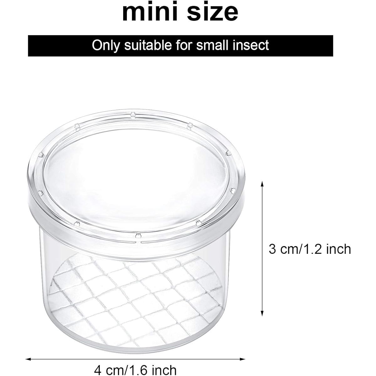 Sumind 30 Pieces Bug Appreciation Creature Cage Catcher Bug Magnifier Container Bug Catcher Cage Bug Container for Kids Science Nature Exploration Tools