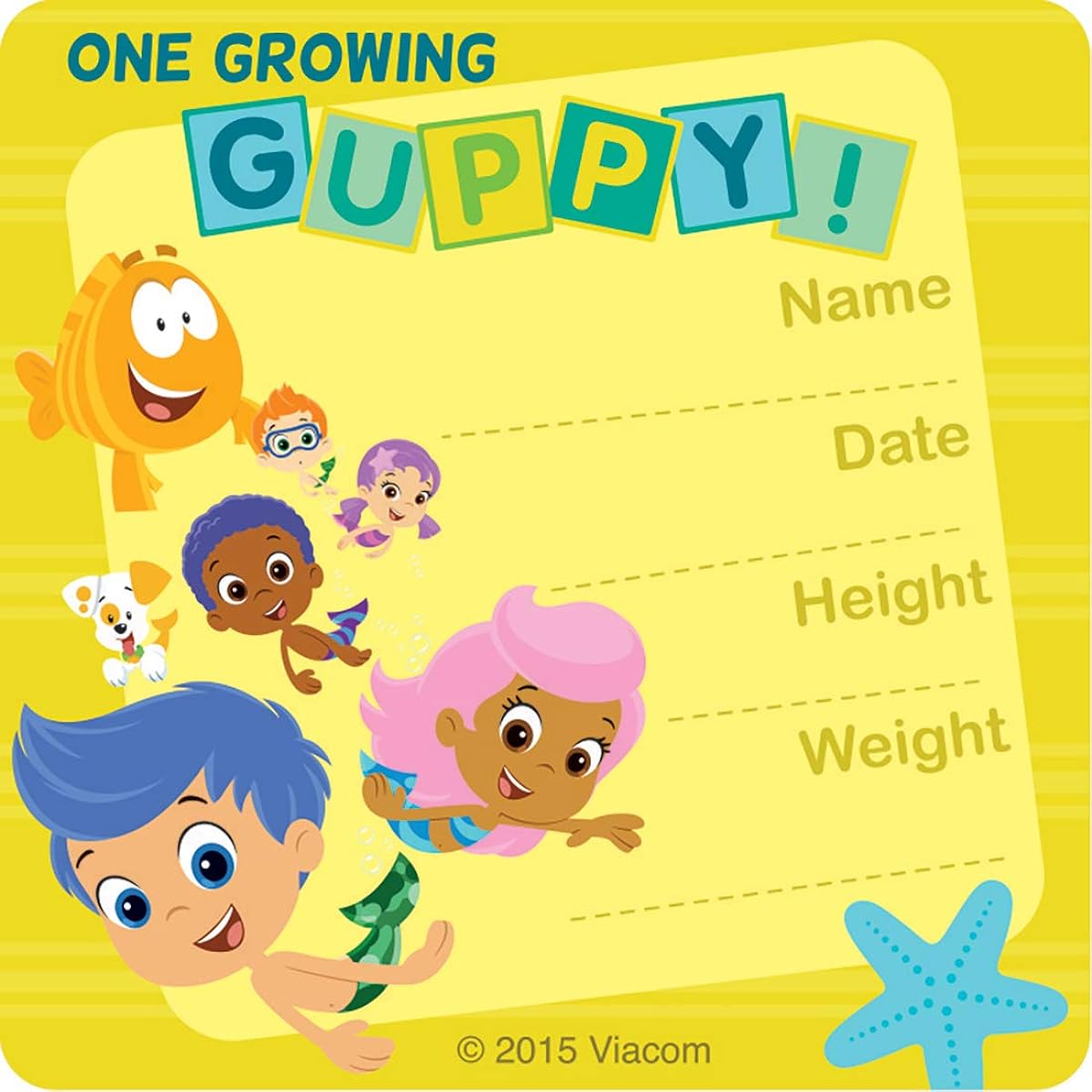 Bubble Guppies I've Grown Stickers - Doctor Office Giveaways - 100 Per Pack