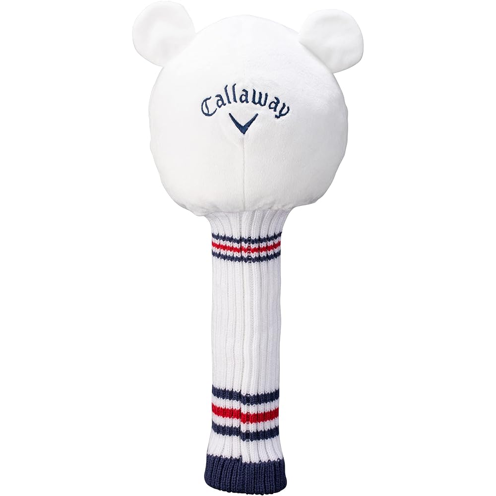 Callaway Head Cover BEAR DR WHT FW 22 (460CC compatible for DR) Men's
