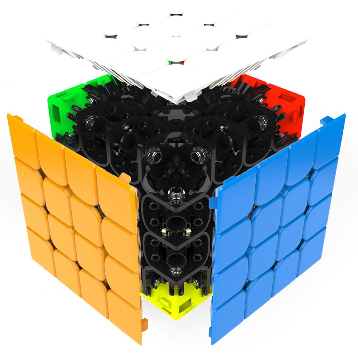 GAN460 M, Official Guncube Stickerless - GAN460 4x4 Competition Magnetic Cube Easy to Turn Magic Cube