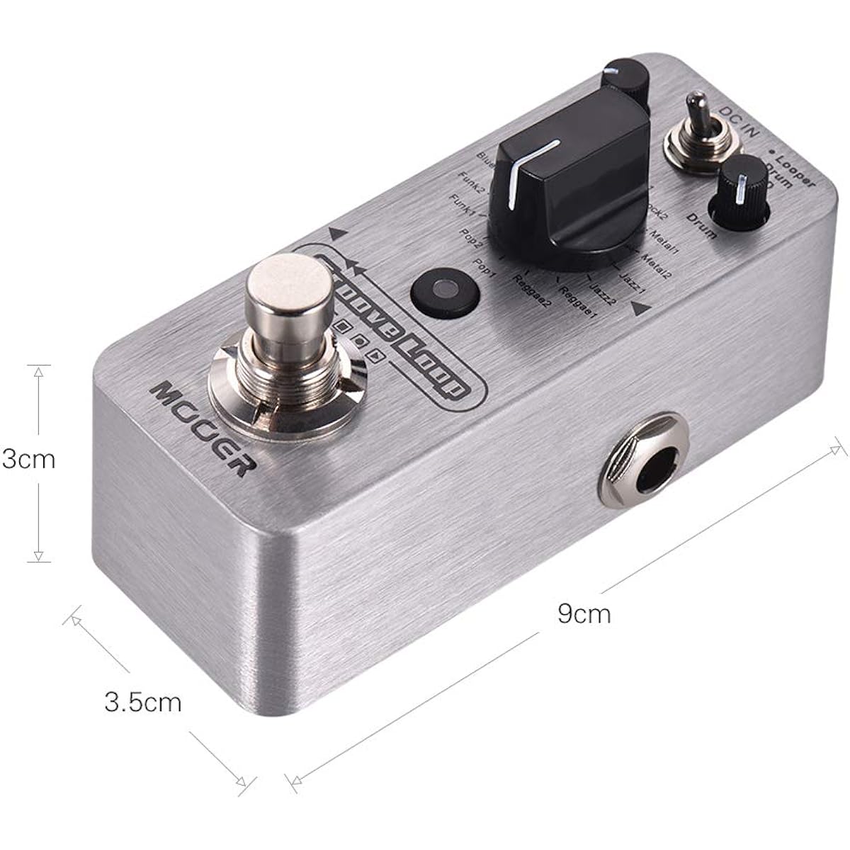 BUZHI Moore Group Loop Drum Machine & Looper Pedal 3 Modes Max. 20 Minutes Recording Time Tap Tempo True Bypass Full Metal Shell