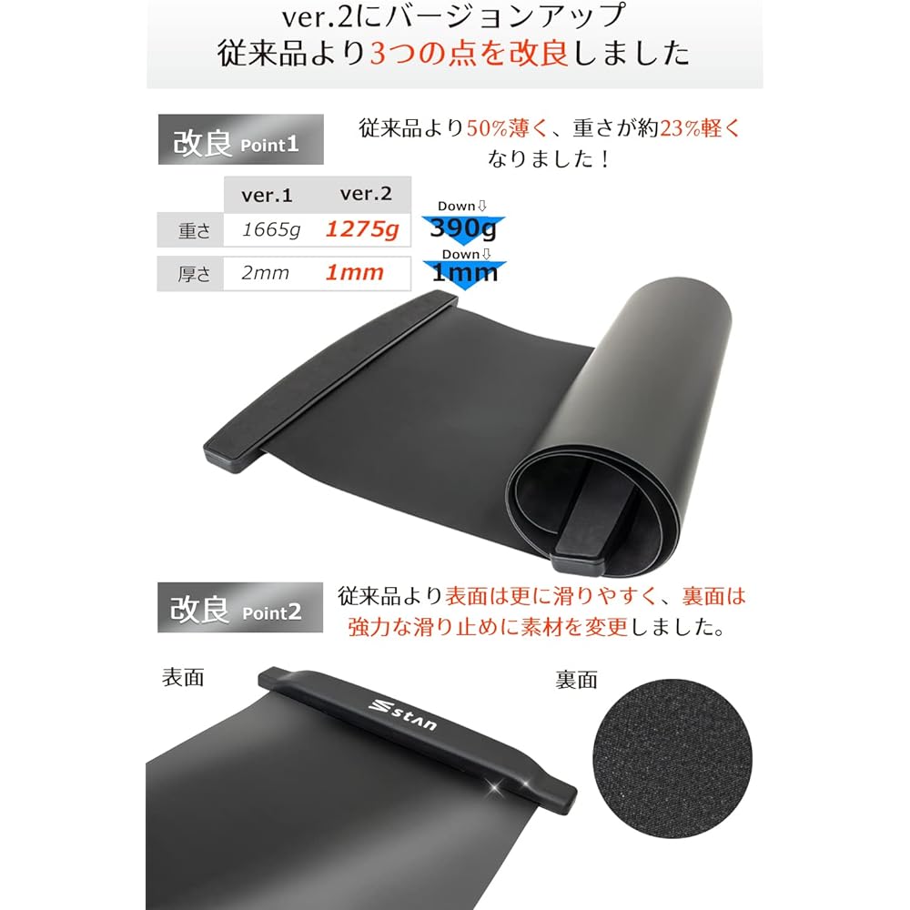 stan slide board sliding board 180cm 230cm trunk lower body muscle training skating training
