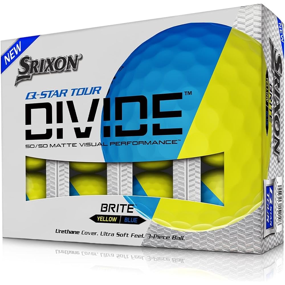 Srixon Q-Star Tour Divide Blue/Yellow Golf Ball