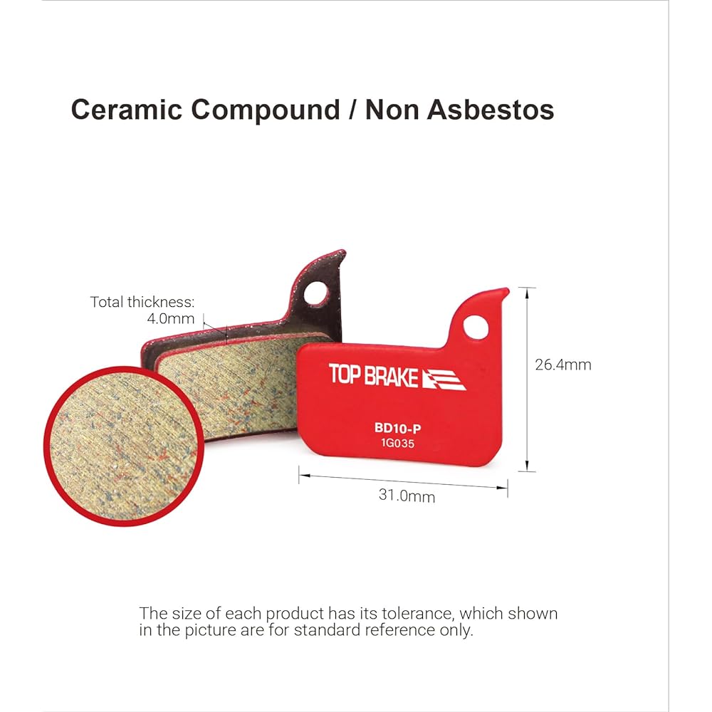 Top Brake Disc Bike Brake Pad AVID SRAM Level TLM/Ultimate FORCE 22/1 Performance Organic Resin Compound - Red