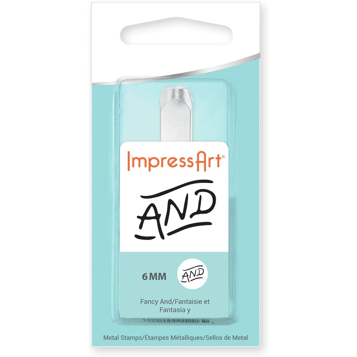 ImpressArt - "and" design metal stamp (6mm)