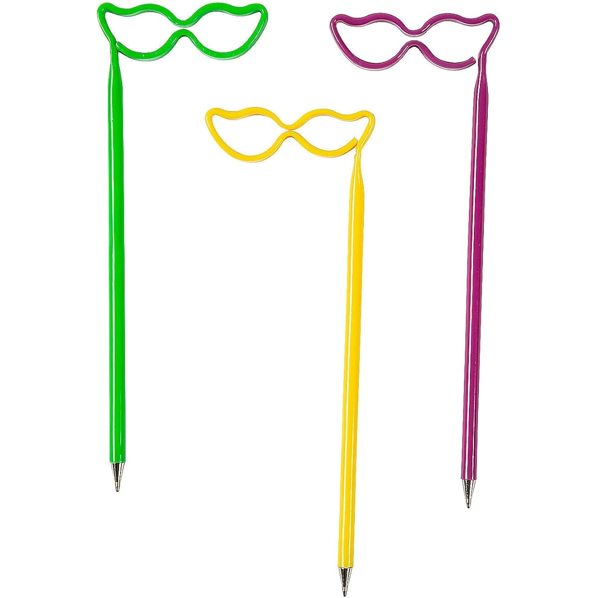 Fun Express Mardi Gras Mask Pens Stationery 12 pcs