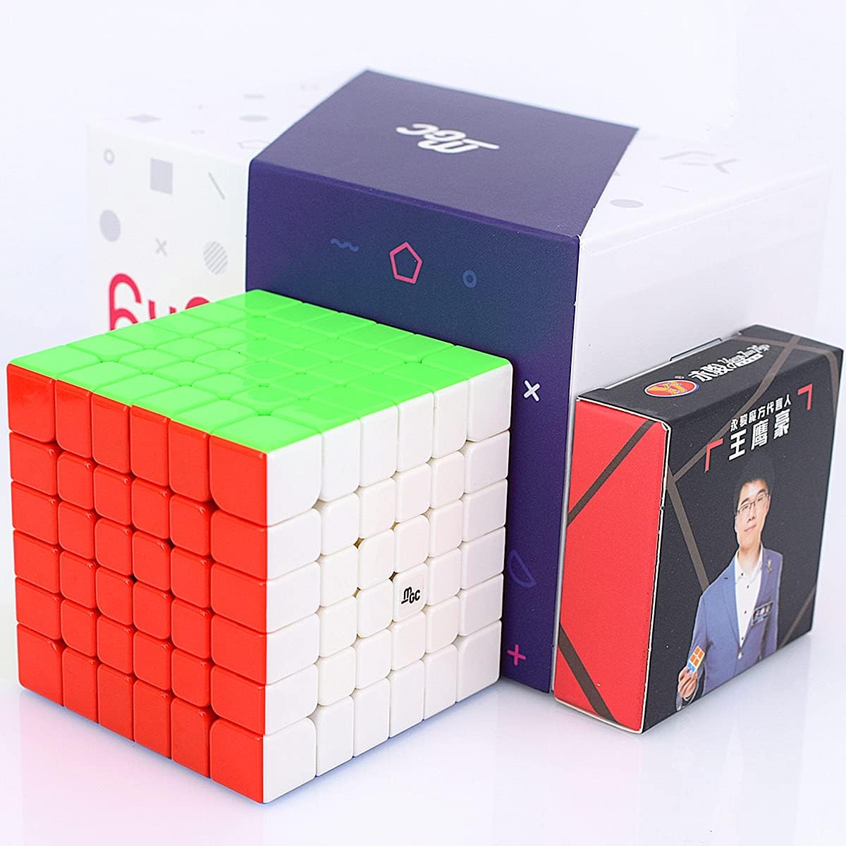 LiangCuber YongJun MGC 6x6 M Magnetic Speed Cube Stickerless YJ MGC 6x6x6 Puzzle Cube
