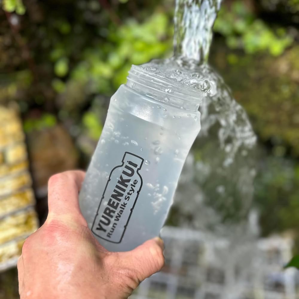 YURENIKUI Standard/Sports Bottle Set Run Walk Style Original Shake-resistant Running Bottle Pouch YURENIKUI (Denim Gray)