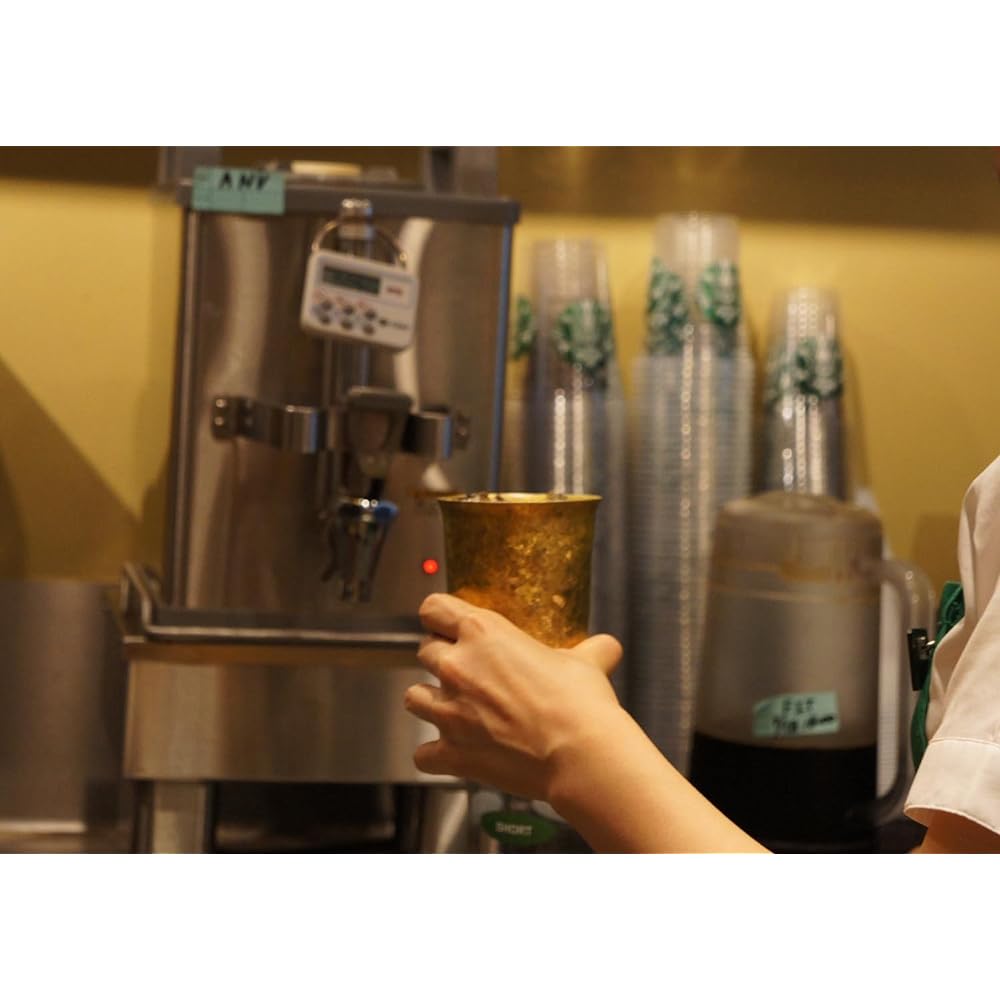 HORIE Made in Tsubame, Niigata Prefecture Titanium double tumbler Kiln making Wide mouth 300cc Premium Gold T13KM300PG