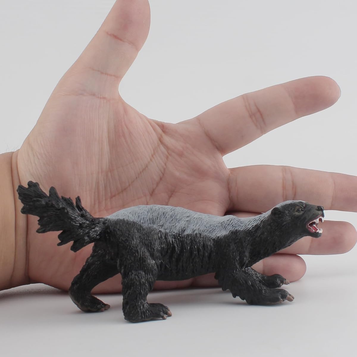 LC JoyCre 5" Big Realistic Wild Animal Set Black Panther Figure Badger Figure Battle Male Warthog Model Gorilla Toy Birthday Deer Gift