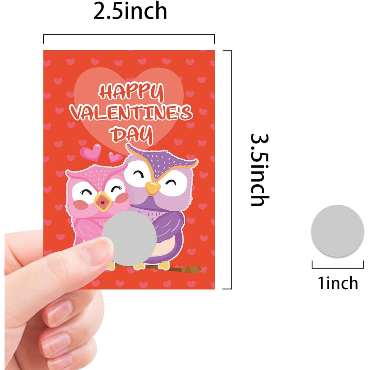 MOUNMDA 36 Pieces Valentine's Day Scratch Off Game Cards Valentine's Day Party Games Vouchers Classroom Activities Family Events Holidays Birthday Business Raffle Tickets