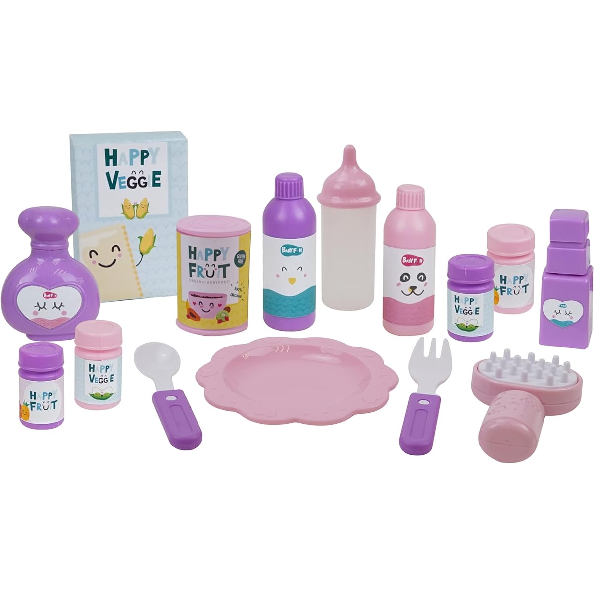 509 Crew Mermaid 21 Piece Doll Walking & Care Set - Stroller, Car Seat, High Chair, Playpen, 15 Piece Accessories, Diaper Bag/Handbag, Kids Pretend Play Ages 3+ (T818028)
