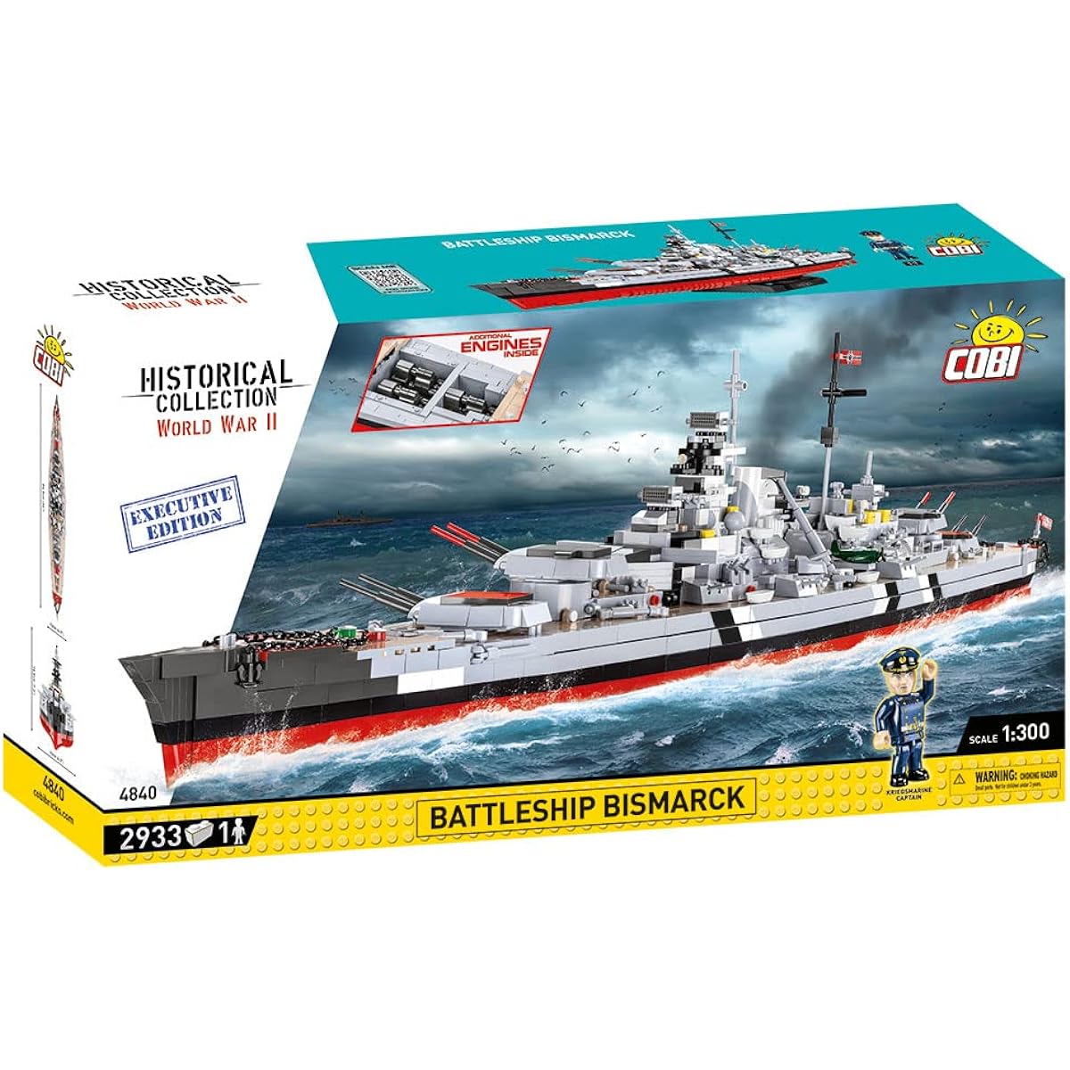 COBI History Collection WWII Battleship Bismarck Executive Edition