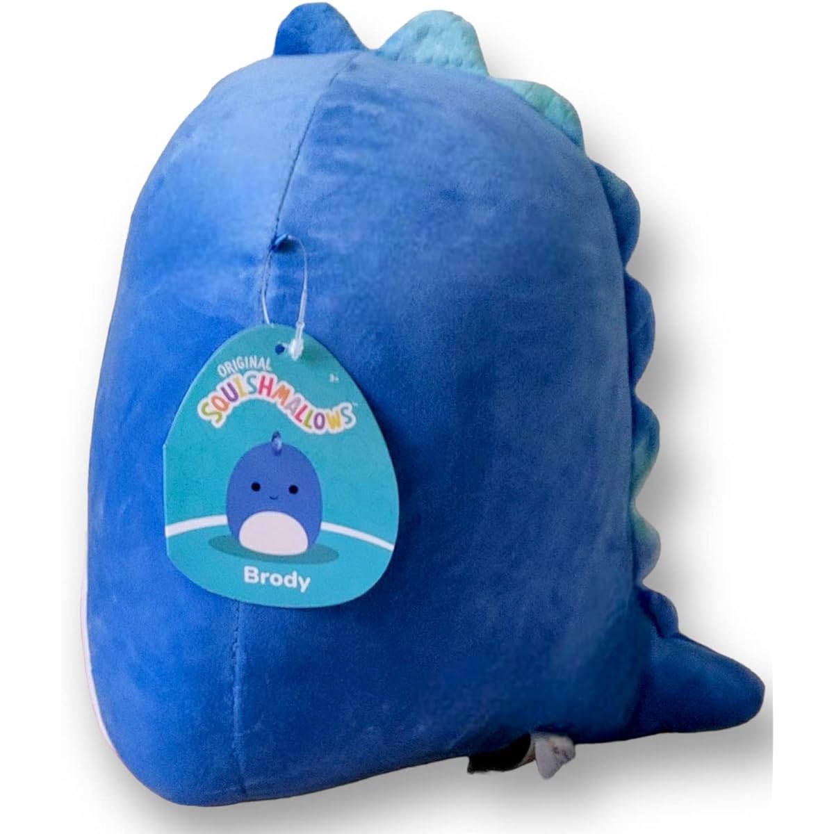 Squishmallows 11" Brody Blue Dinosaur White Belly Stuffed Prehistoric Squad Stuffed Animal