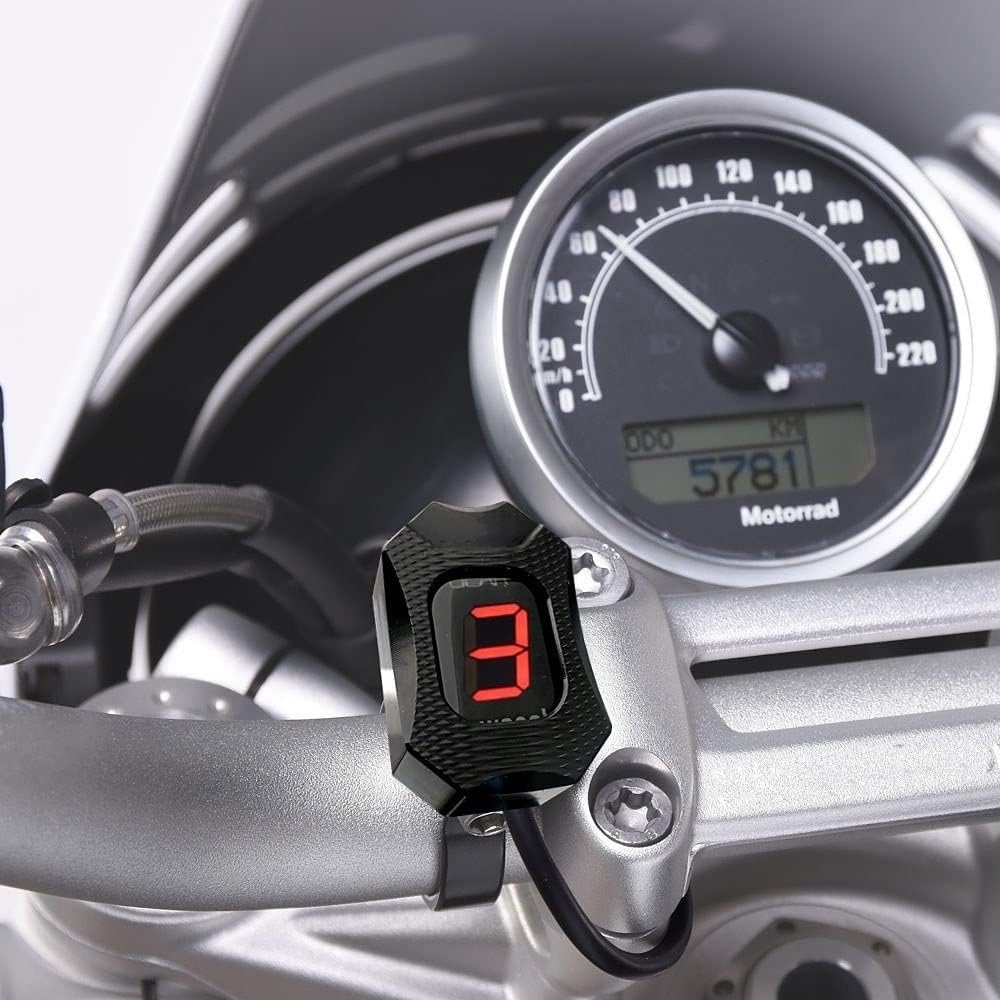 Speed Display Meter Motorcycle Gear Indicator Honda Hornet CB400 CB600F CB650F CB500X VFR800 Shadow 750 ECU Plug Mount Speed Display 1-6 Lights
