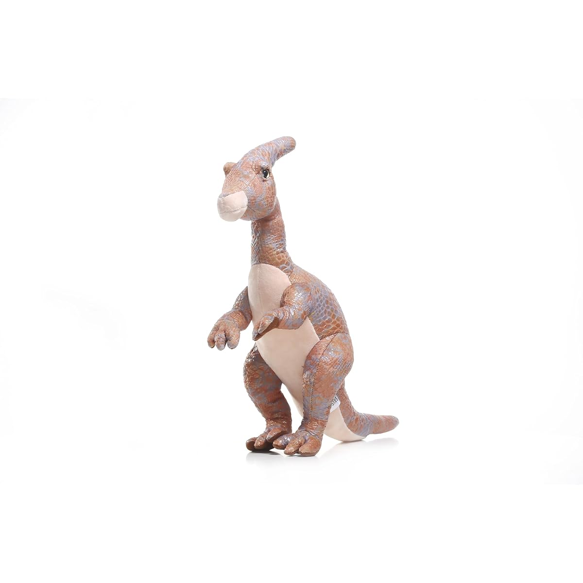 TAMMYFLYFLY Simulation Parasaurolophus Dinosaur Plush Toy - Realistic 14" Parasaurus Dinosaur Stuffed Animal Figure Plush Toy Model Toy Unique Plush Gift Collection for Kids