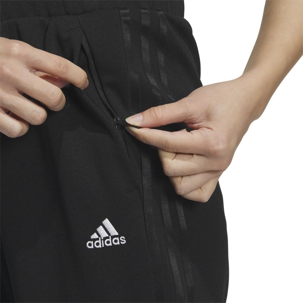 Adidas KNV49 Women's Long Pants, Seasonal Sportswear, 3 Stripes, Regular Fit, Double Knit Track Pants