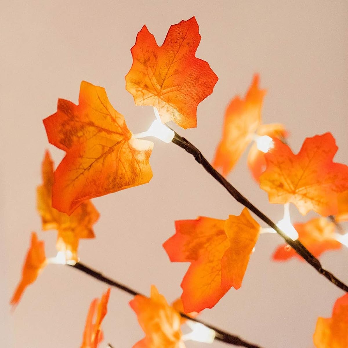 Twinkle Star Lighted Maple Tree, 6ft 120 LED Artificial Tree with Lights for Thanksgiving Harvest Fall Festival Home Party Decorations