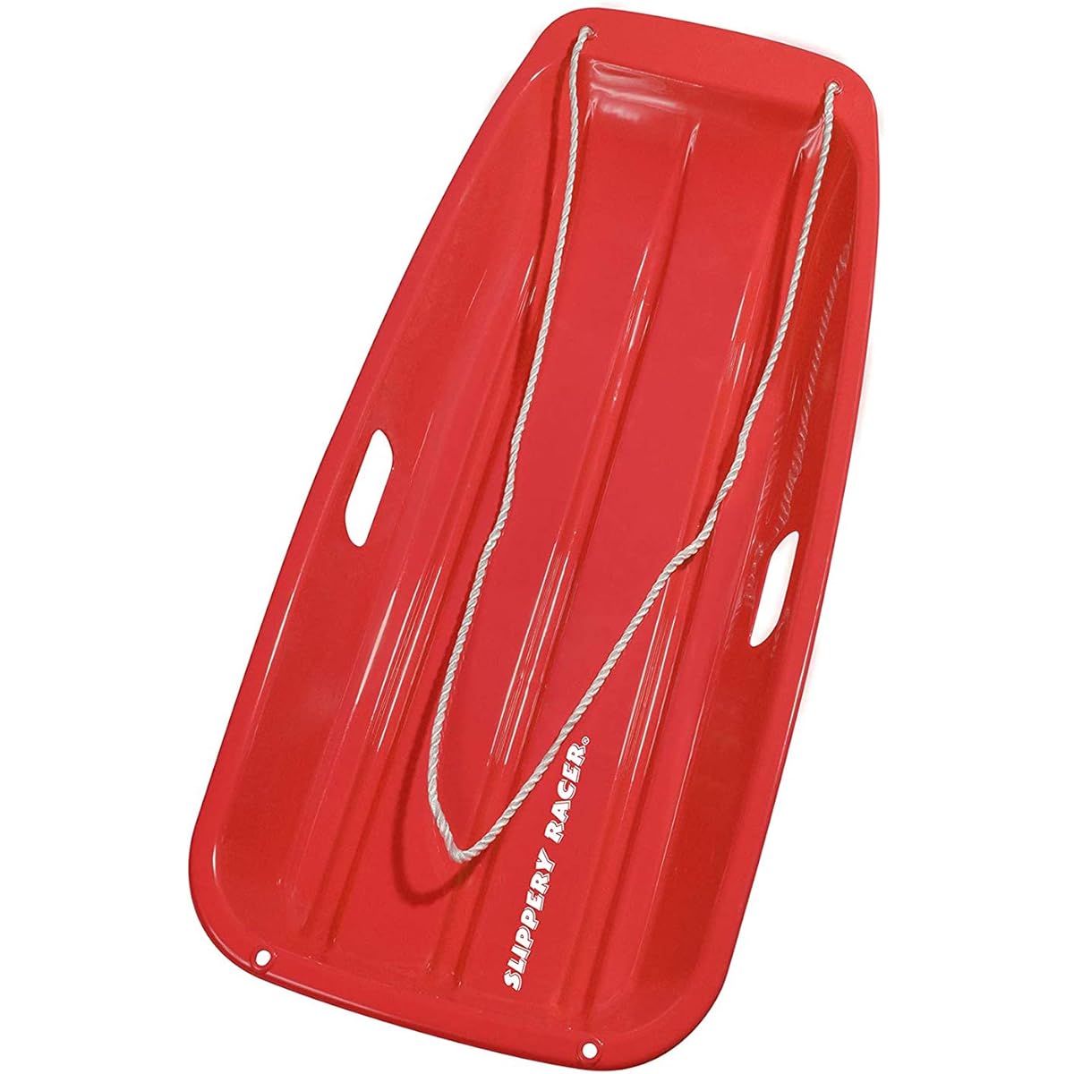 Slippery Racer Downhill Sprinter Flexible Kids Toddler Plastic Cold Resistant Toboggan Snow Sled with Pull Rope and Handles