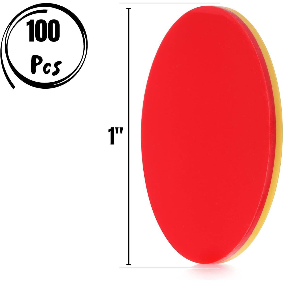 Mr. Pen - 100 pcs 2 Color Counters for Kids Math Counters Math Counters Red and Yellow Counters for Kids Math Counters Chip Math Counters