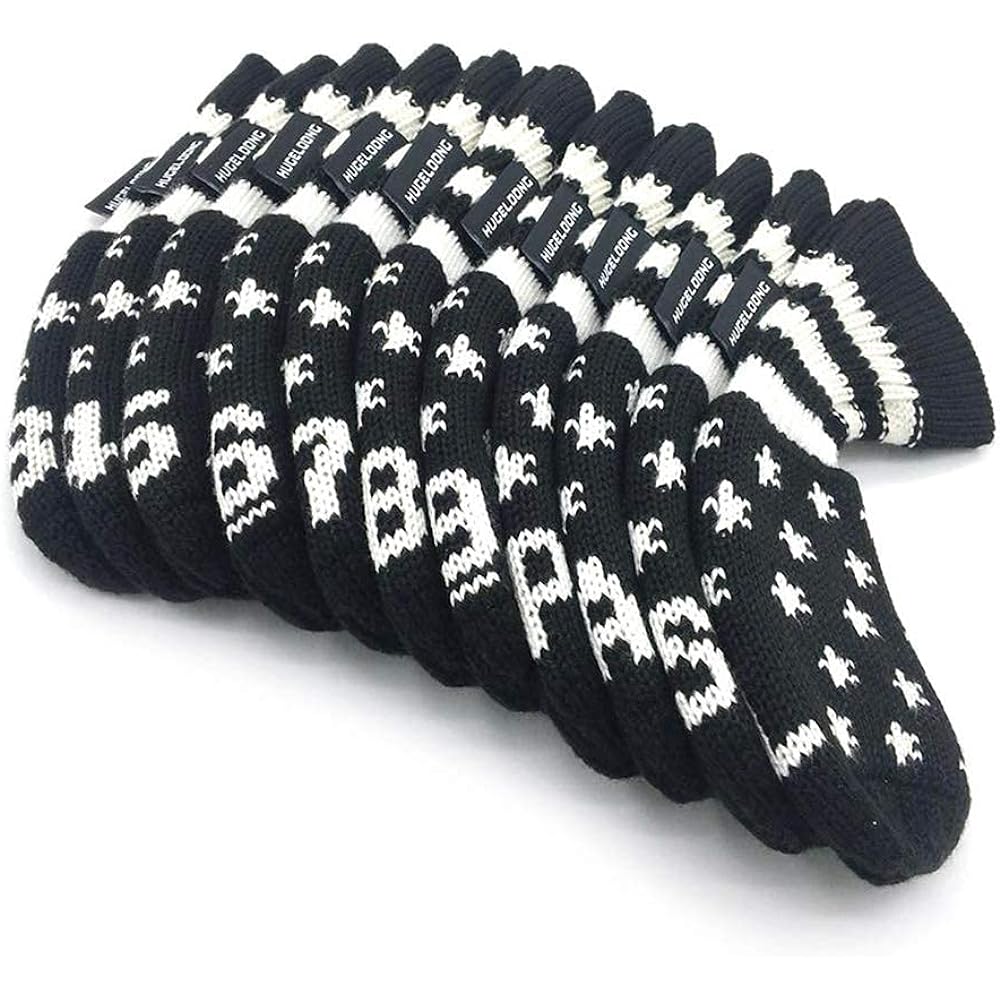 HUGELOONG Knit Golf Head Cover Iron Cover…
