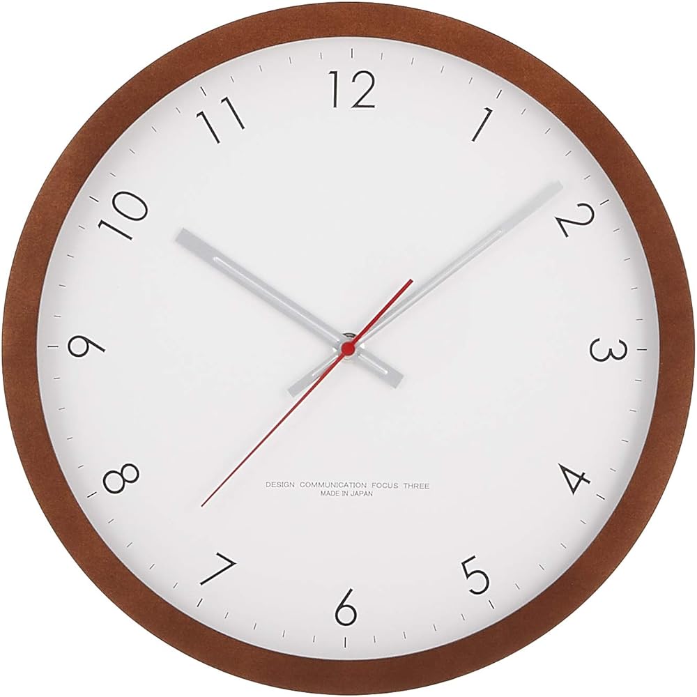 Focus Three Table Clock Natural Diameter 29 x Depth 3.5cm