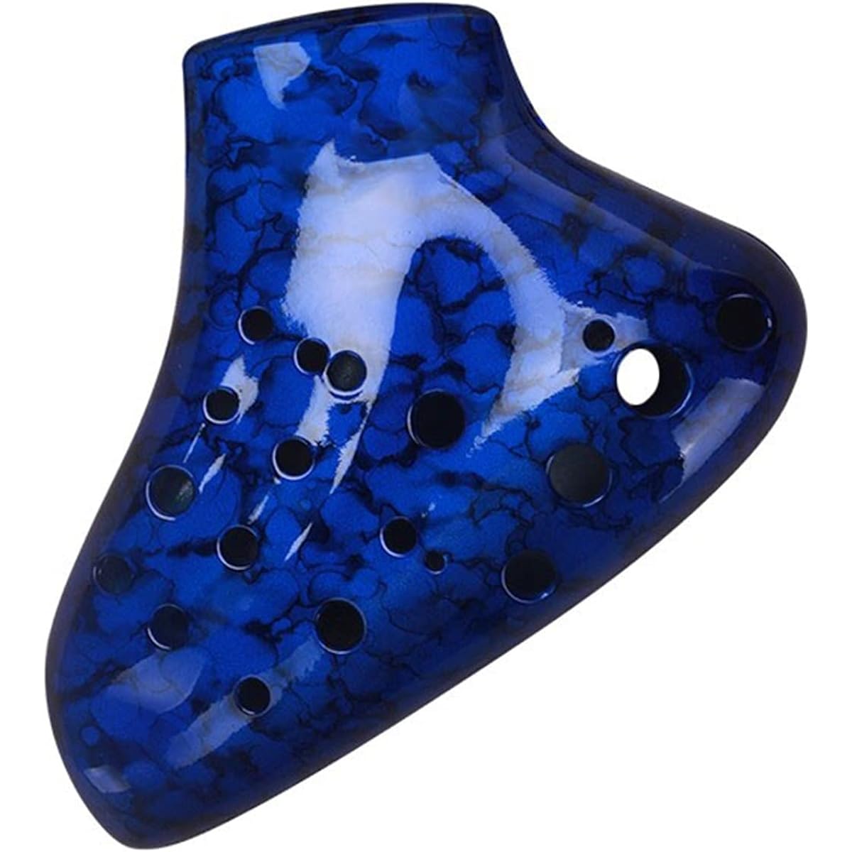 3-Tube AC Plastic Ocarina 3-Tube Alto C Tune Plastic Drop-Proof Student Ocarina Musical Instrument Ocarina Musical Instrument (Blue, Green, Red)