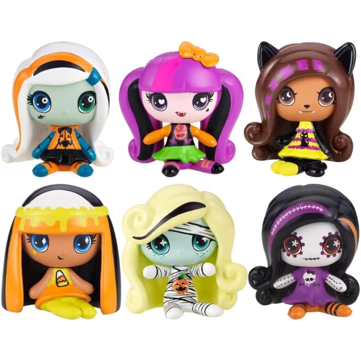 Monster High Mini Figures Halloween Season 1 6 Pack Complete Set