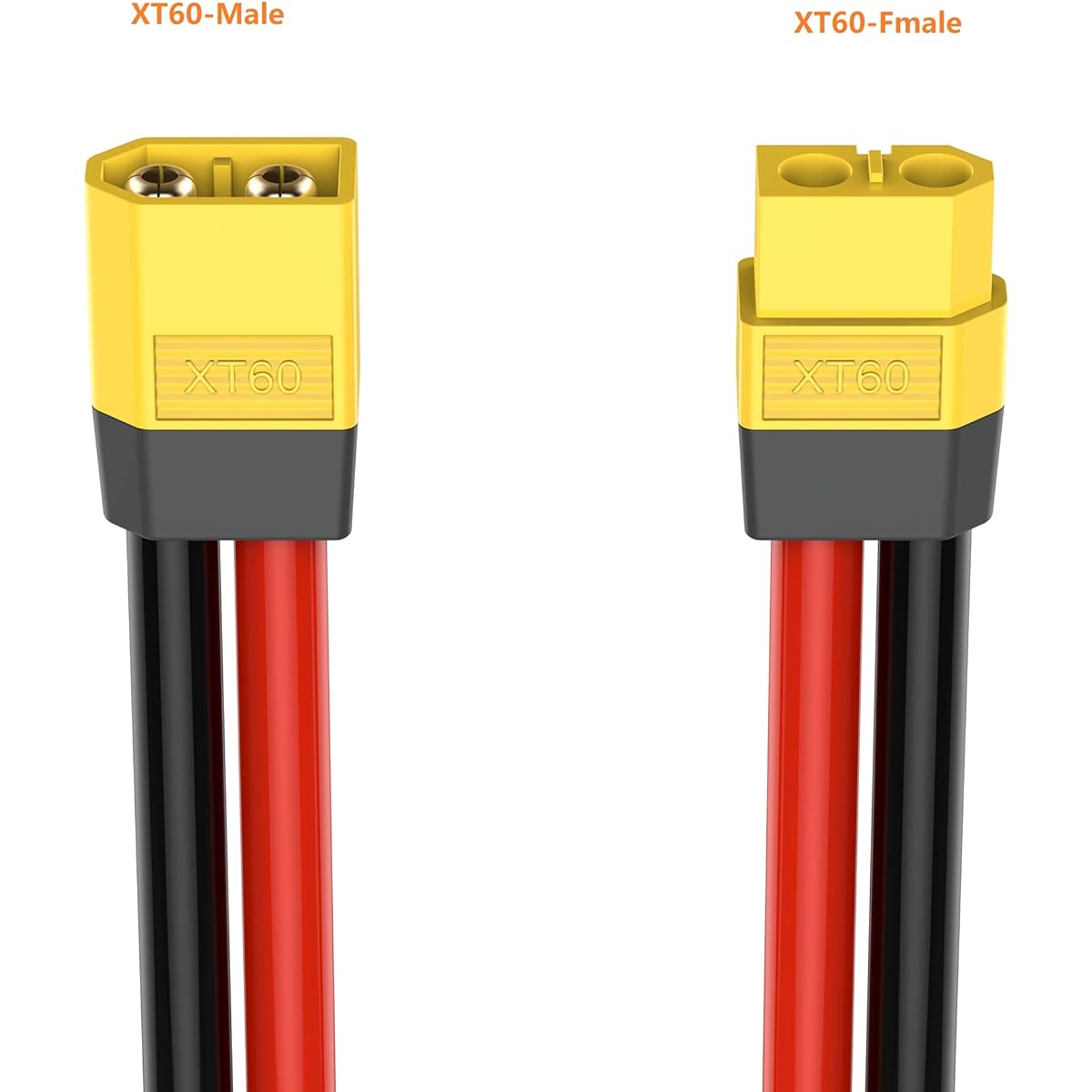 PolyEnergy XT60 Extension Cord 10ft XT60 Female Male for Portable Power Station Solar Panel RC Battery LiPo Battery Pack Portable Power Station 12 Gauge Flexible Silicone Wire Cord