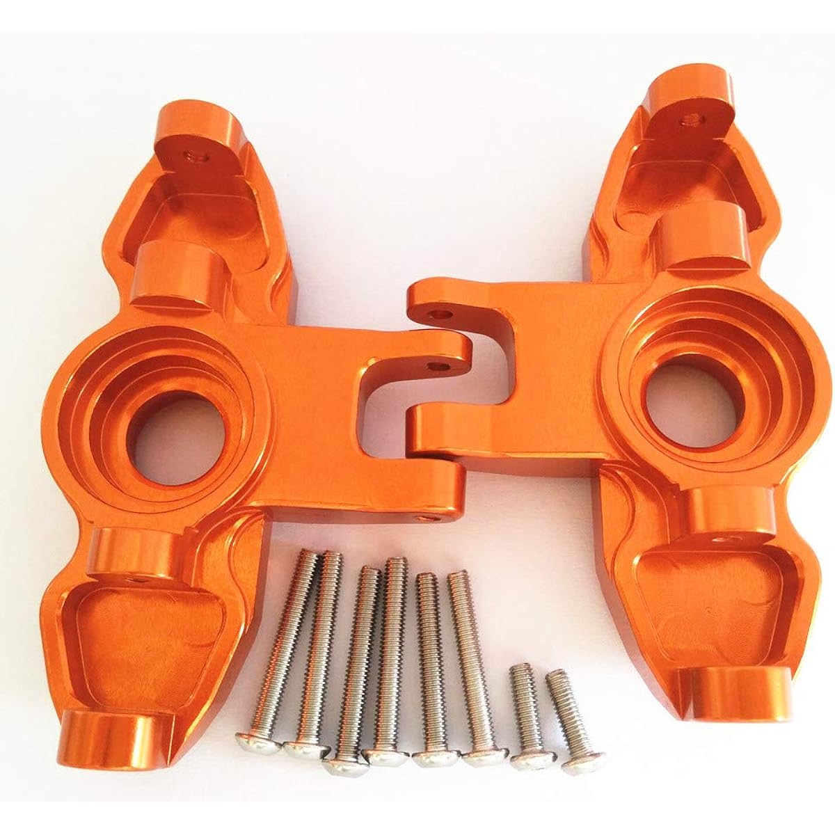 Raidenracing Aluminum Front Axle Carrier Steering Knuckle Arm for TRAXXAS 1/7 Unlimited Desert Racer UDR - Orange