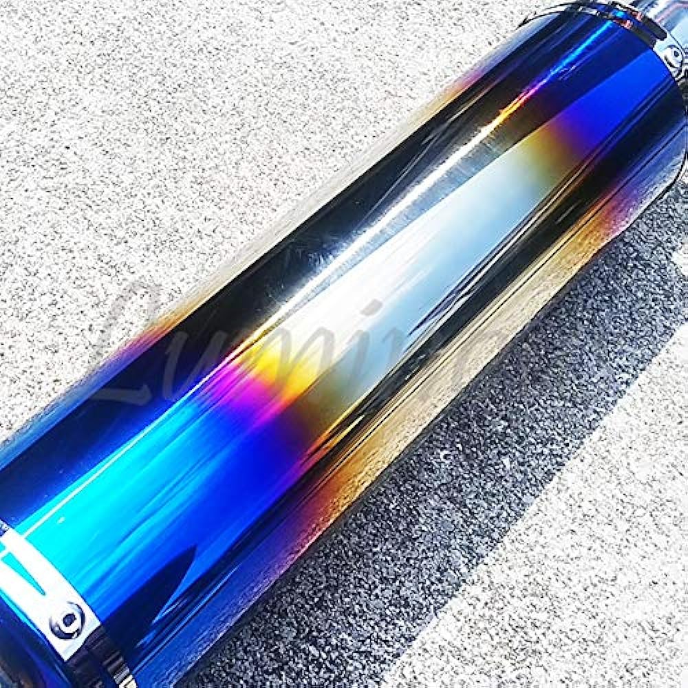 Titanium Baked Style Slip-on Muffler Silencer 51mm 50.8mm VTR250 CB400F 400X Jade Hornet 250 Hornet 600 Hornet 900 CB750F CB400SF NC31 NC39 NC42 CB1000SF CB1100RS CB1300SF CB1300SB General Purpose