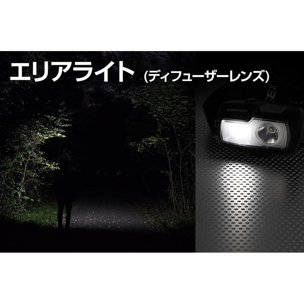 GENTOS LED headlight battery operated 460/500 lumen combination breaker CB-632D/CB-643D