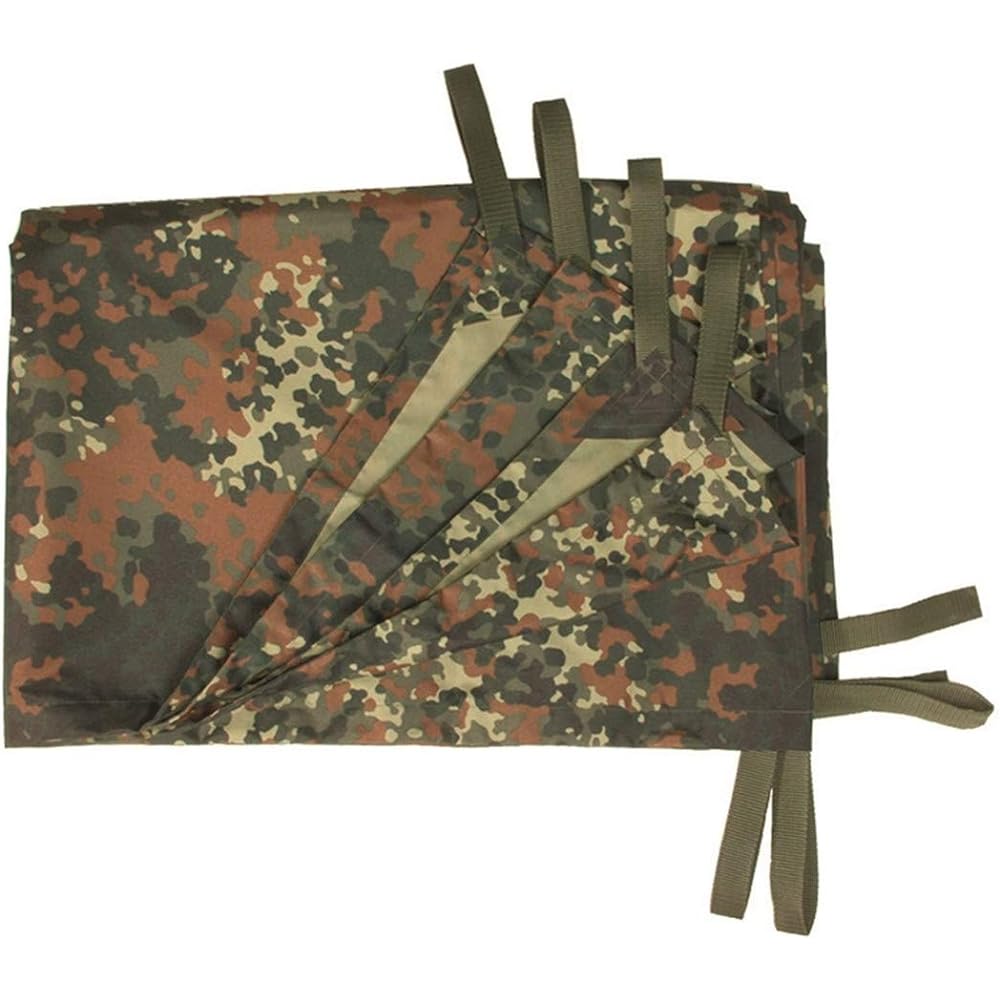 MIL-TEC Tarpaulin Waterproof Ground Sheet Tarp 300 x 220 cm - BW FLECKTARN Camo Camouflage