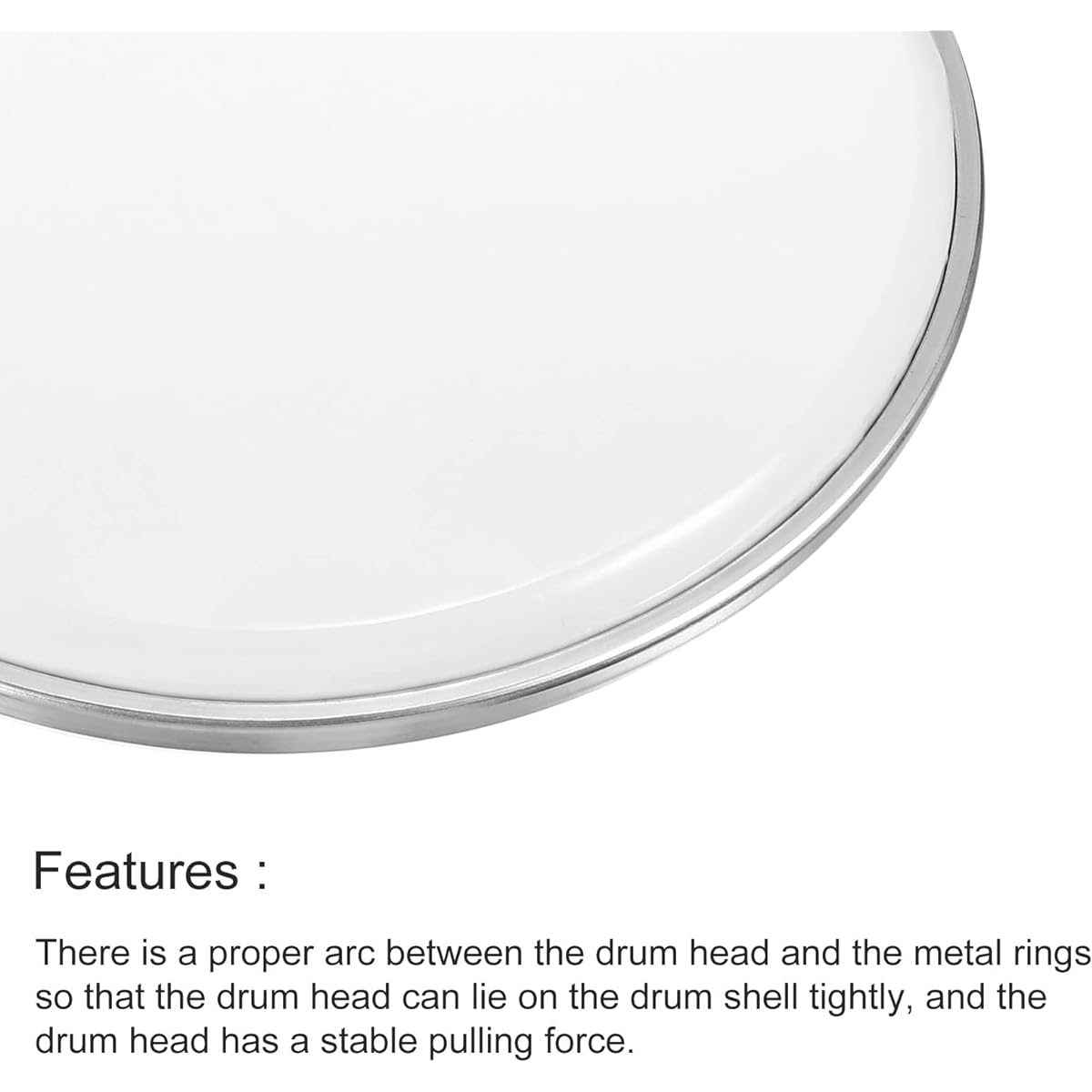 MECCANIXITY 10" Drum Head Drum Skin Sound Control PET Material Beige 2 Pack