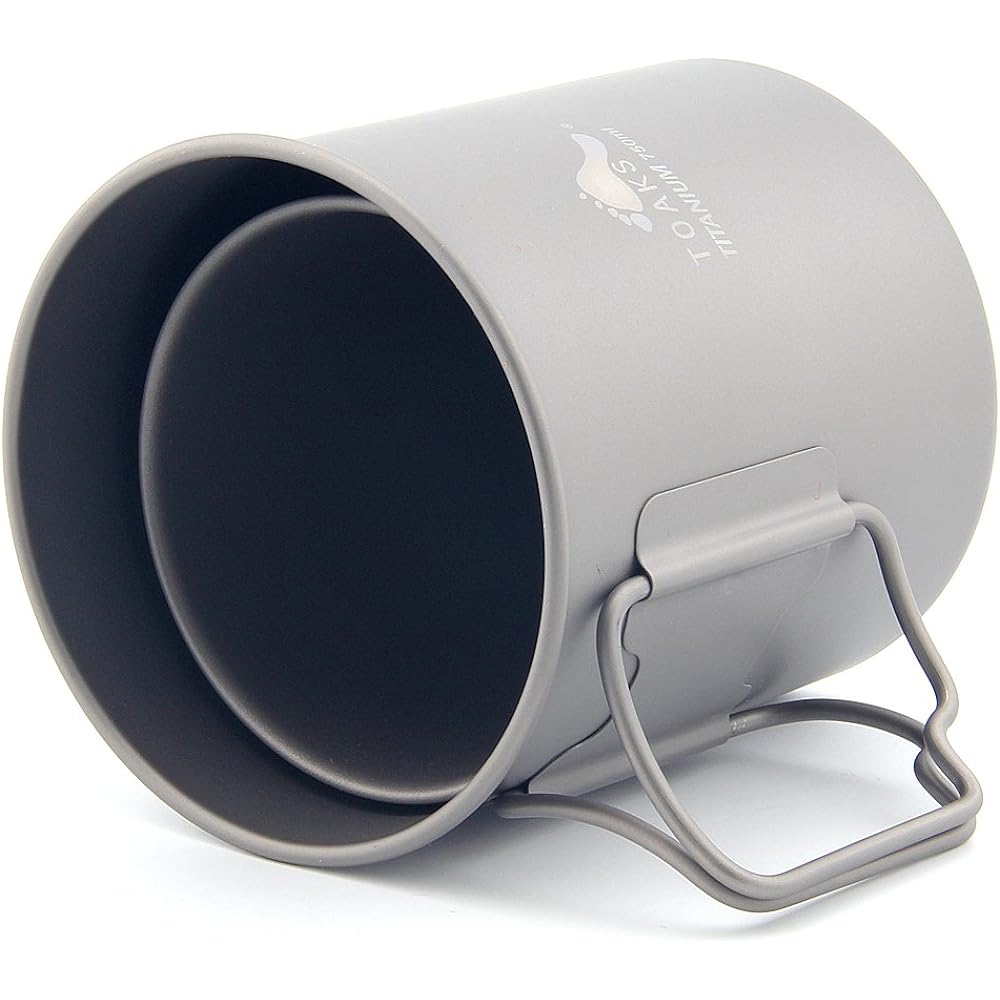 TOAKS Ultralight Titanium Cup Portable Titanium Water Mug (750ml and 450ml set)