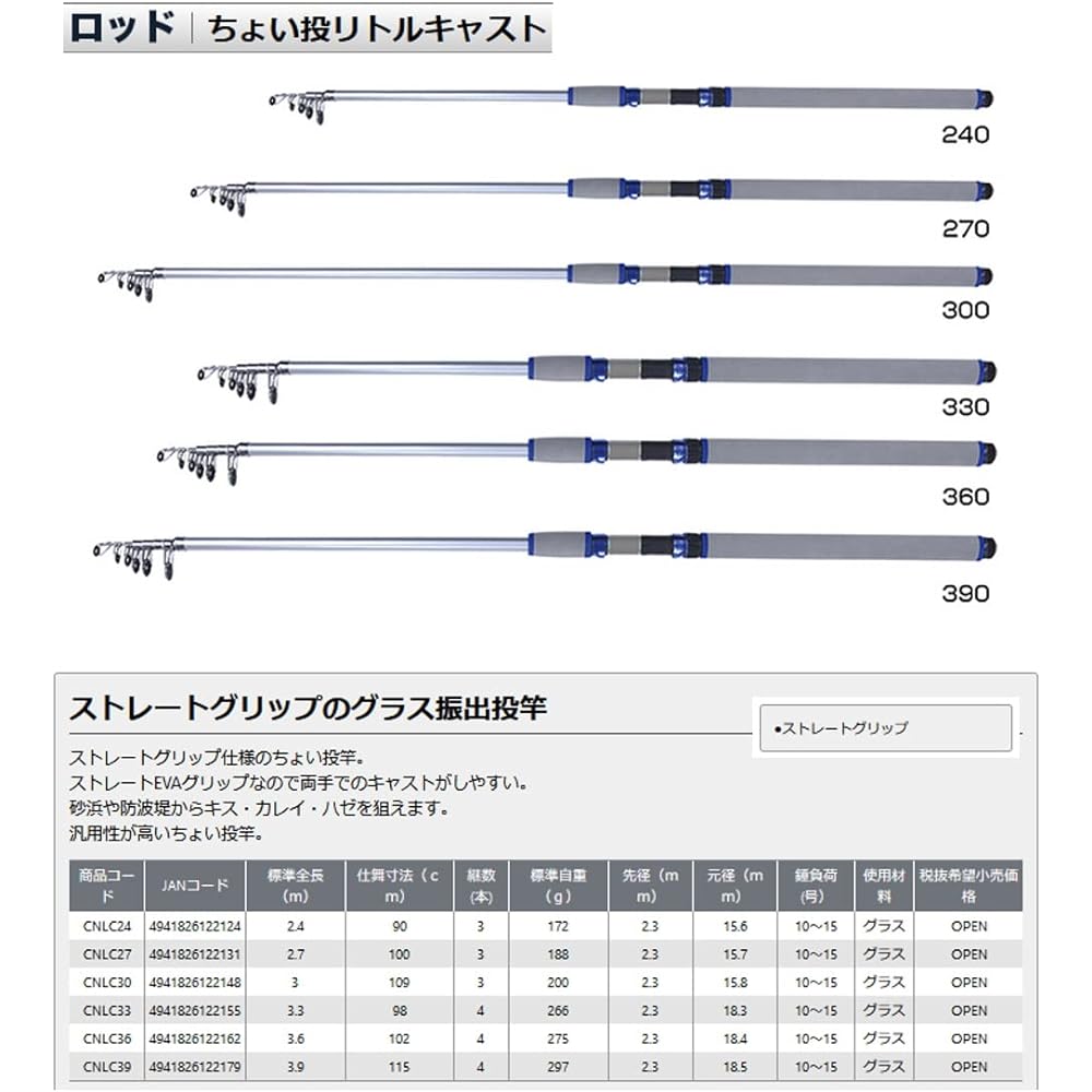Osaka Fishing Gear (OGK) Small throw rod Small cast