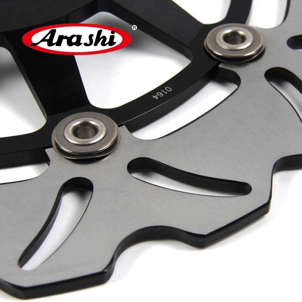 Arashi Front Brake Disc Rotor Compatible with Suzuki GS500E 1989-2003 / GS500F 2004-2007 Motorcycle Replacement Accessories Black 1990 1991 1992 1993 1994 1995 1996 1997 1998 1999