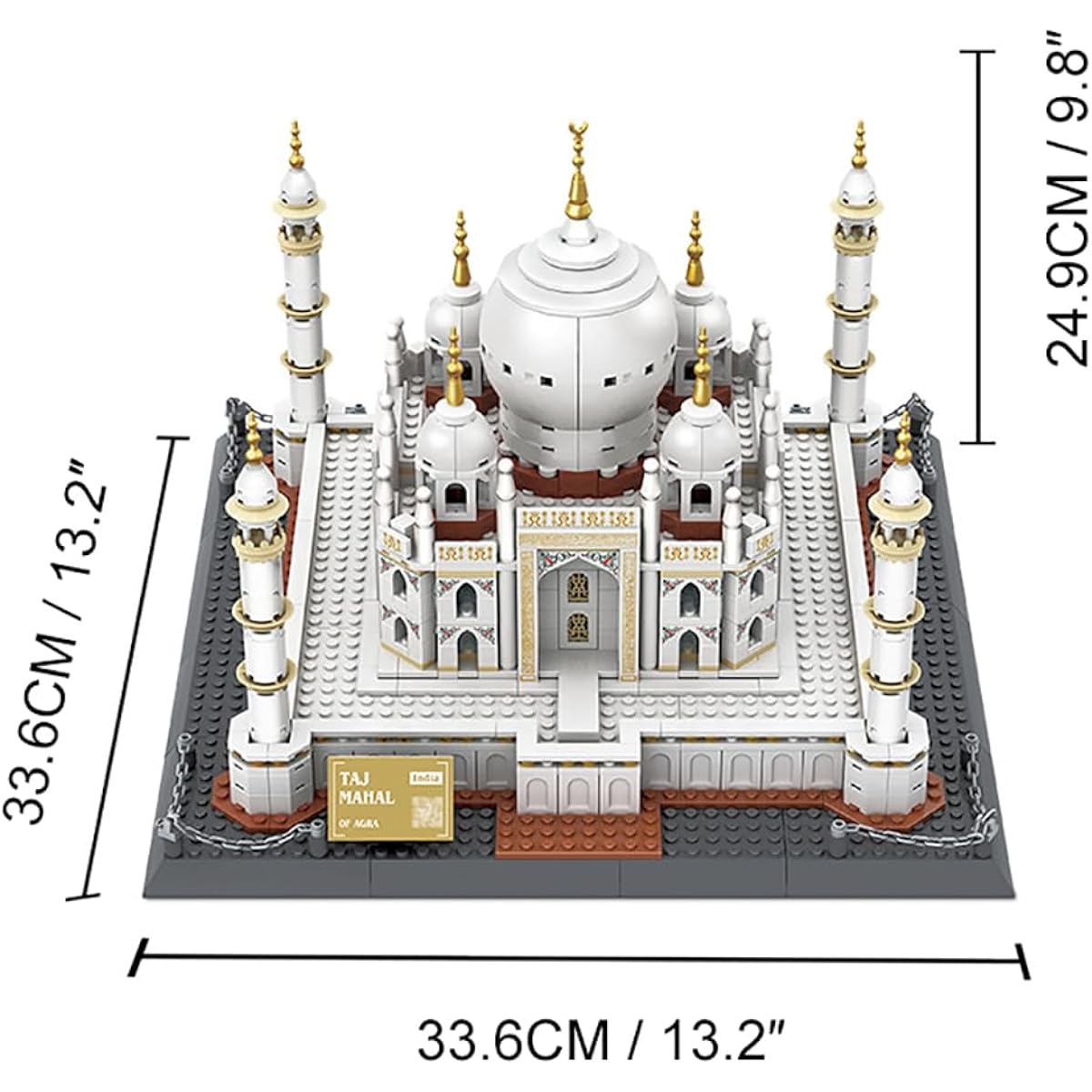 Goirzi 1113 Pieces Taj Mahal Building Blocks Toy Puzzle Set World Architecture Model Collection Creative for Kids Adults