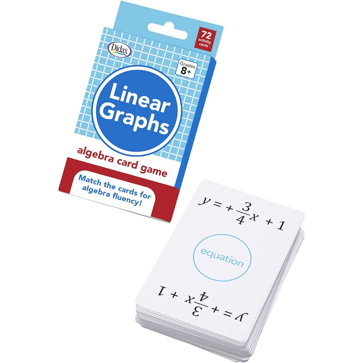 Didax Educational Linear Graph Algebra Card Game