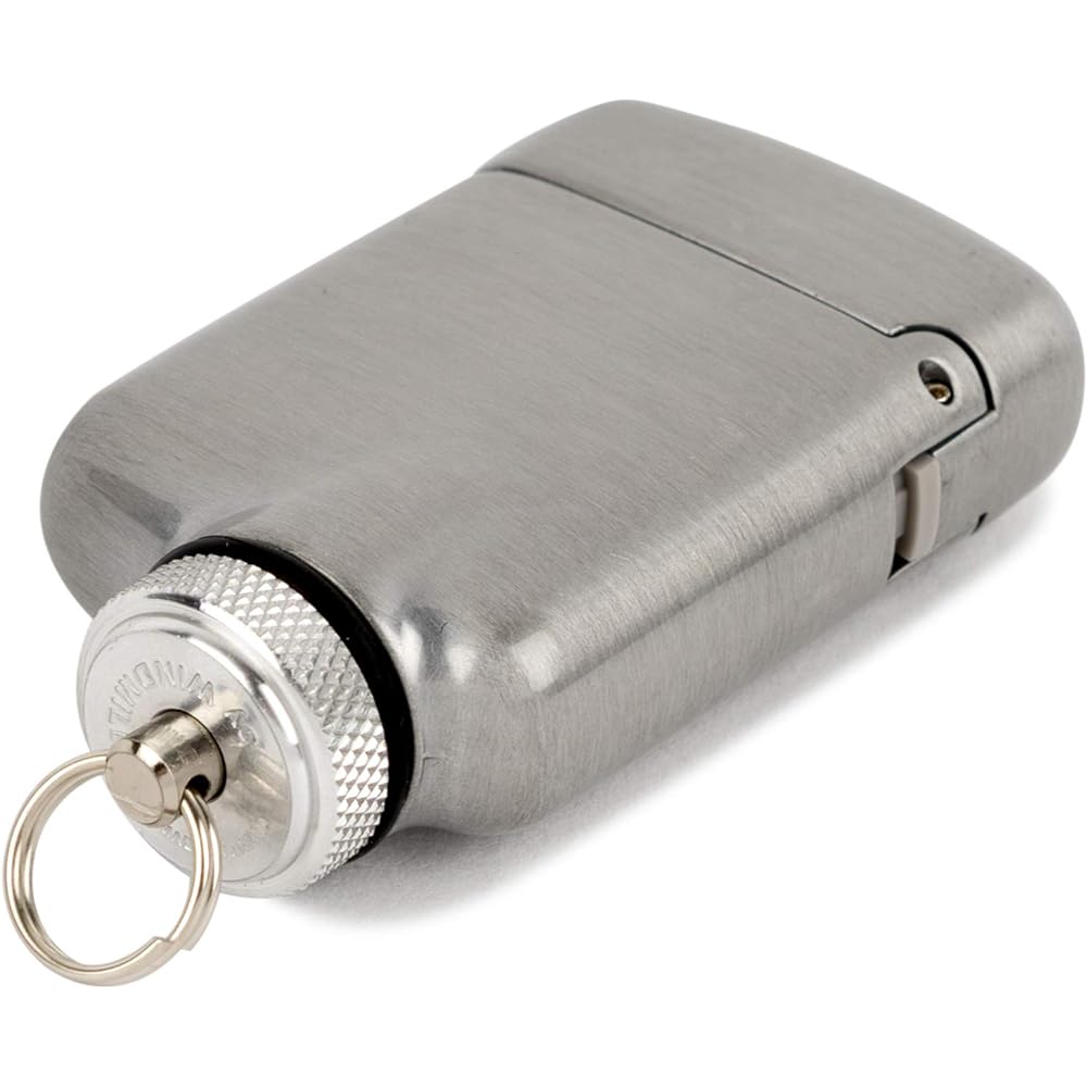 Windmill Windmill Turbo Lighter Silver JP with Logo Sticker Fillable Satin JPW-1102K