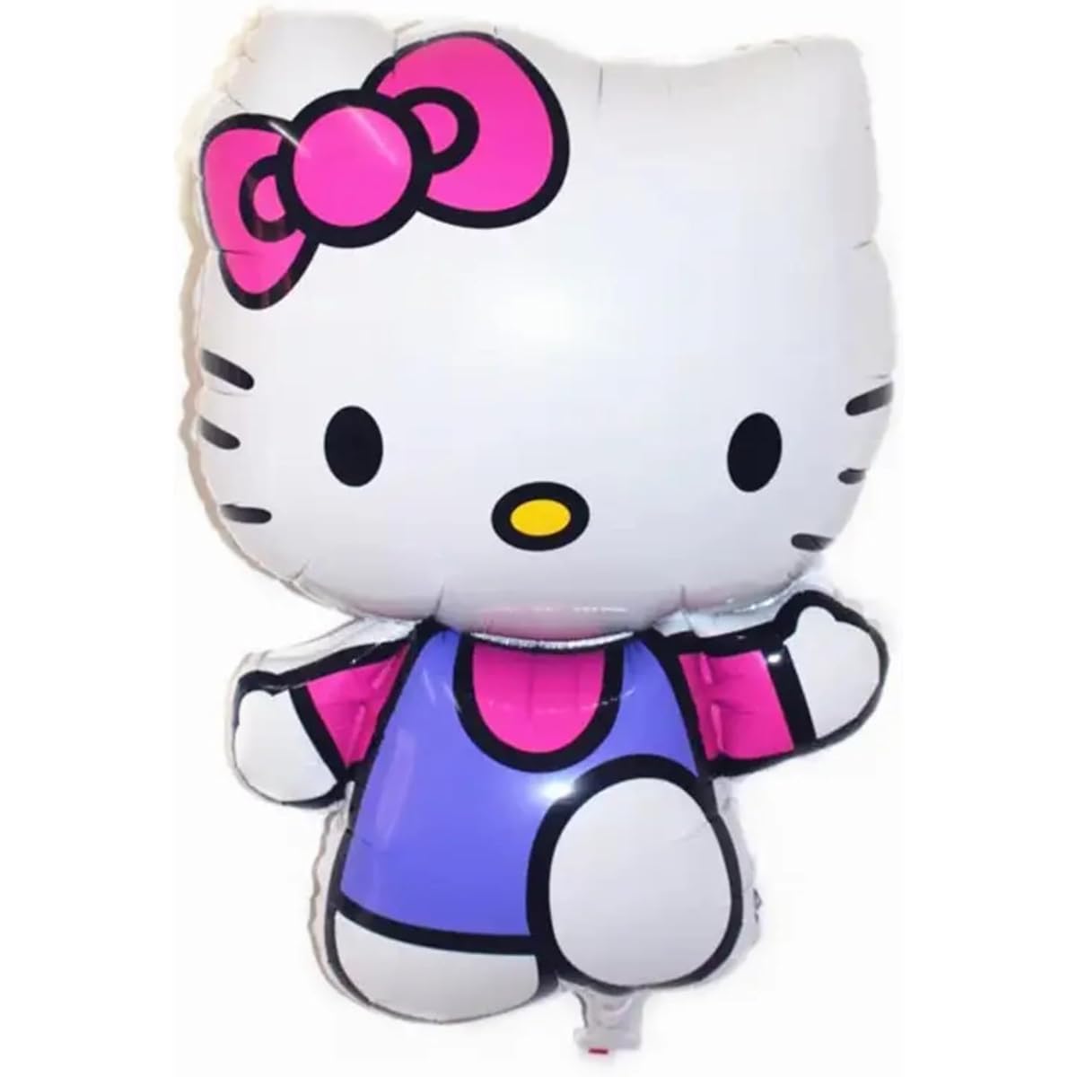 Hello Kids Blue Kitty Balloons - Set of 5 Party Balloon Decorations Kitten Themed Bouquet Backdrop Balloon Decoration Banner Perfect for Birthdays and Graduations
