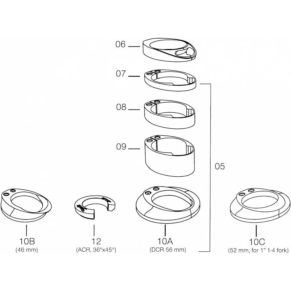 DEDA VINCI TOP COVER 52mm 1-1/4"