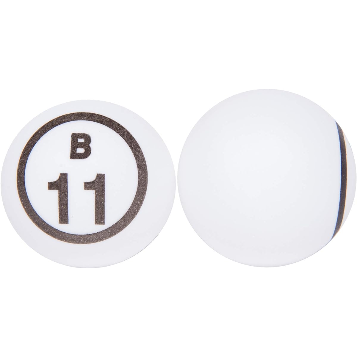 Official Professional-Use Ping Pong Bingo Balls for Manual Bingo Cages, White Color Matte Finish Single Number Ping Pong Ball Set by Mr. Chips, Inc