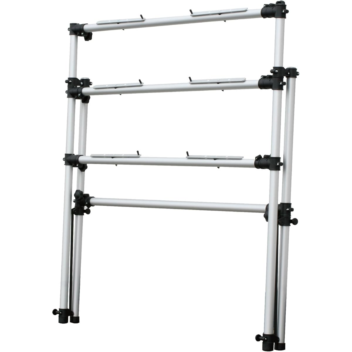 Kikutani Keyboard Stand, Aluminum, 3 Tiers, Load Capacity: 15kg per tier, Total Weight Up to 40kg, KS-3S, Silver