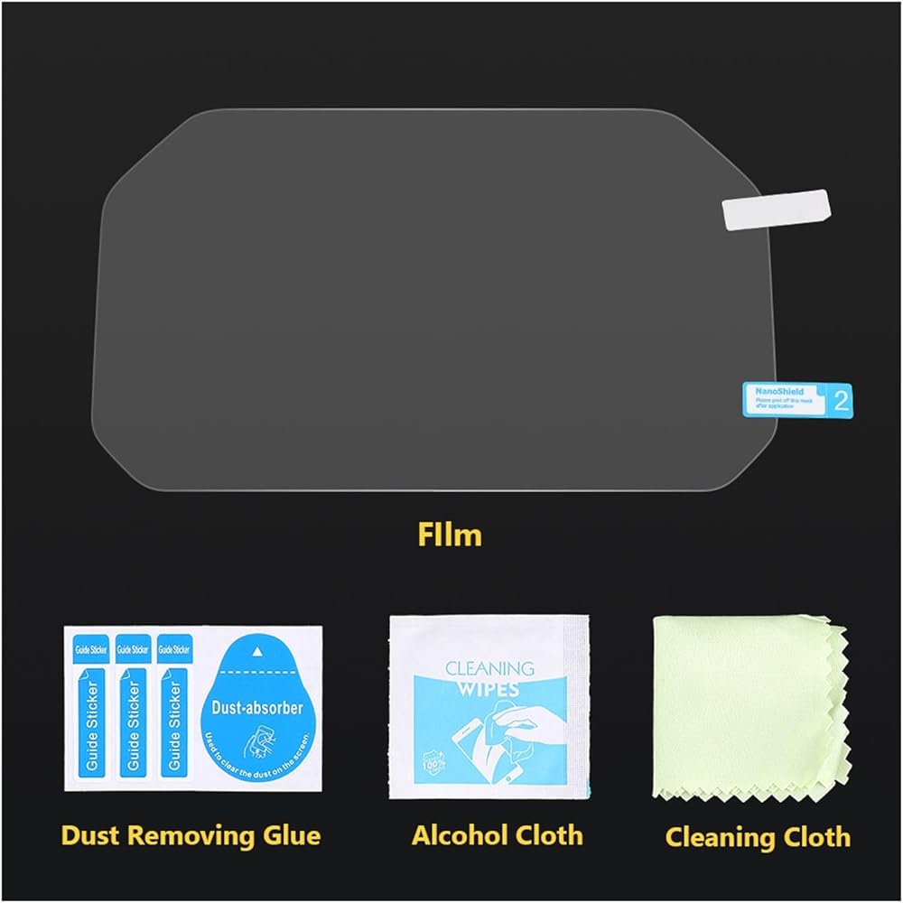 Fits for B&MW R1250GS ADV R1250R R1250RS R1200GS F900XR/R 2018-2022 Cluster Screen Scratch Protection Film Dashboard Screen Protector Instrument (Color : 2pcs)