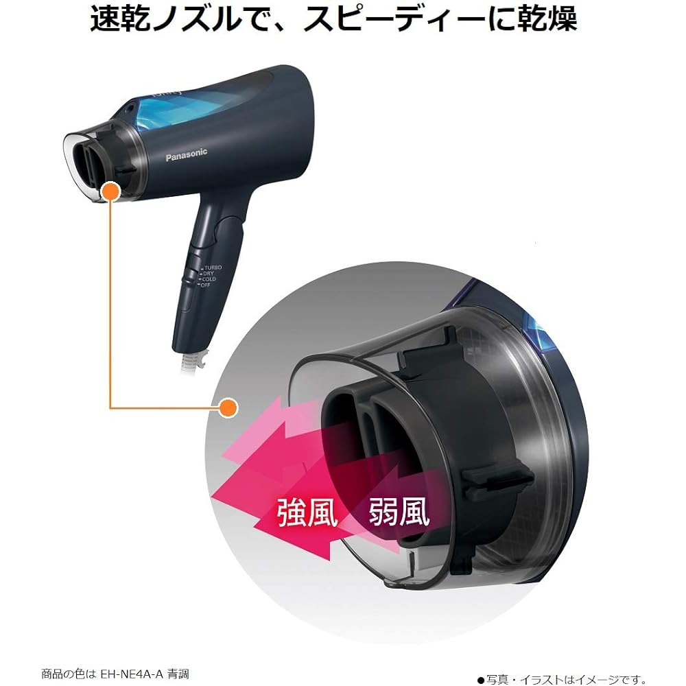Panasonic Hair Dryer Ionity Blue EH-NE4A-A