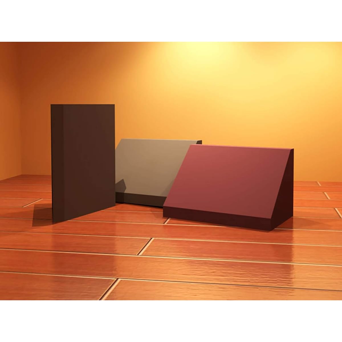 Studio Soundproofing Foam, 50CM/100CM Corner Sound Absorbing Cotton Drum Room Piano Room Soundproofing Cotton Acoustic Room Treatment (Brown 30*30*50CM) (Black 30*30*50CM)