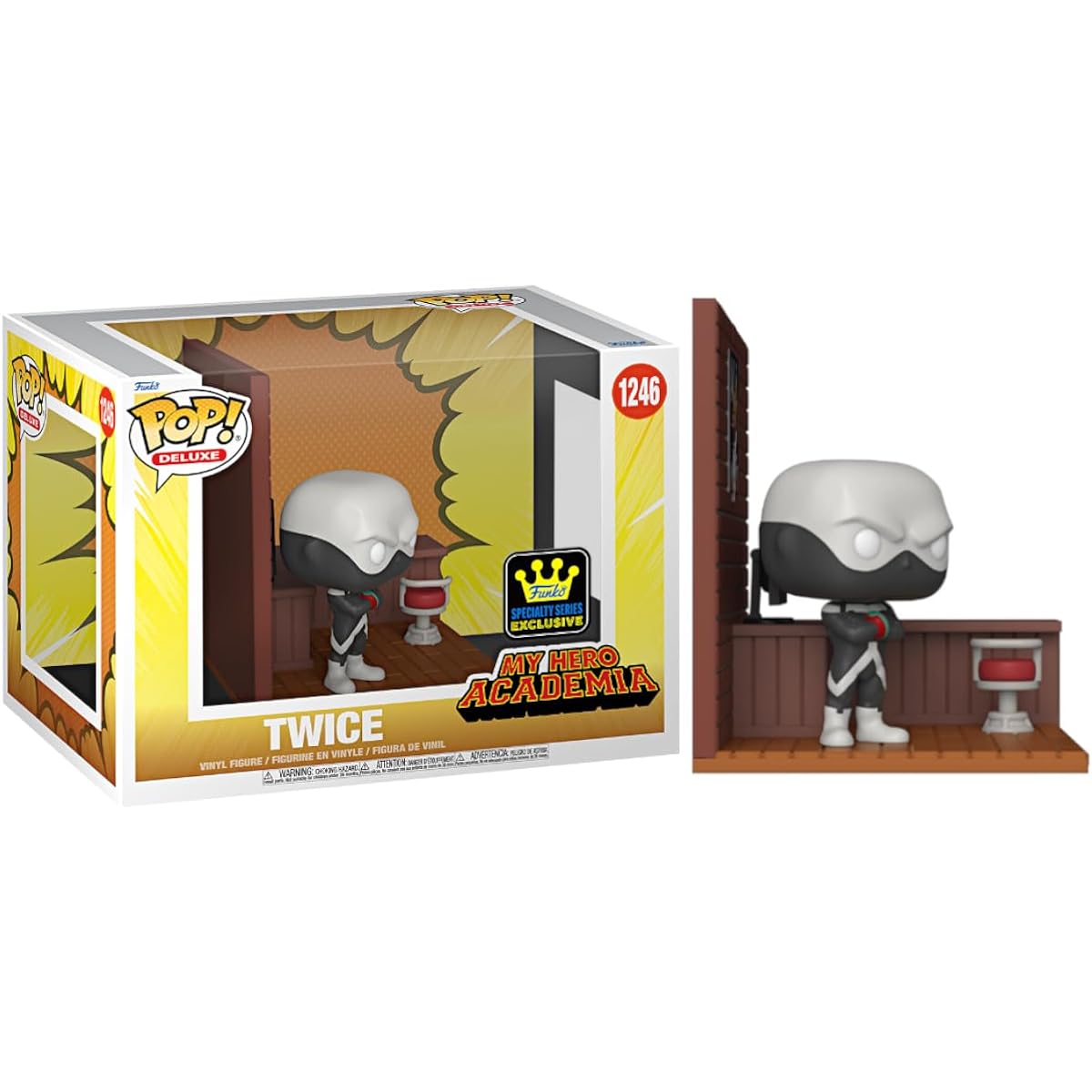 Deluxe Pop! My Hero Academia Twice Hideout Build-A-Scene Vinyl Figure