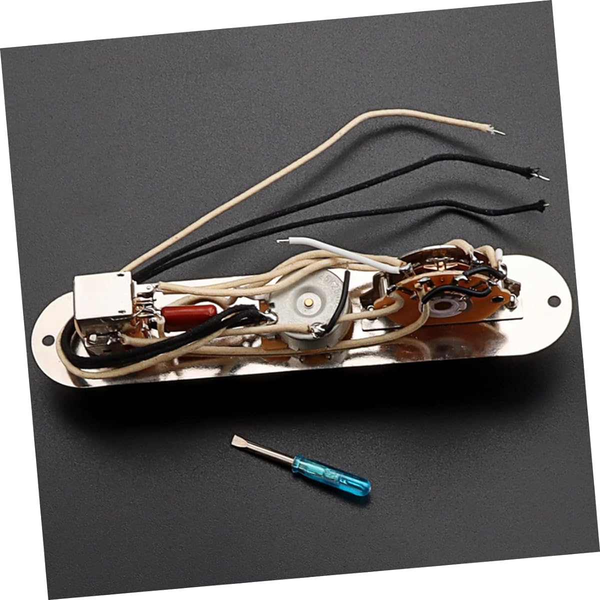 VICASKY 3 Pieces Iron Line Metal Guitar Pickup Wire Harness Guitar Potentiometer Harness Guitar Accessories Guitar Parts Loaded Control Plate Guitar Co